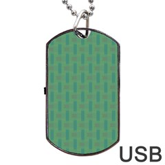 Pattern Background Blure Dog Tag Usb Flash (one Side)