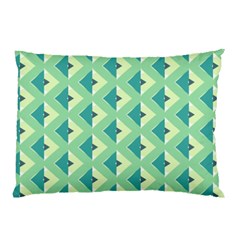 Background Chevron Green Pillow Case (two Sides)