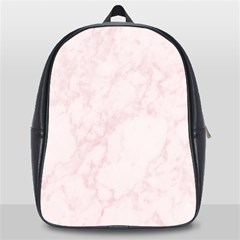 Pink Marble Texture Floor Background With Light Pink Veins Greek Marble Print Luxuous Real Marble  School Bag (large) by genx