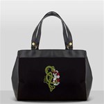 Pepe the Frog Rare Celtic Viking Norse Dragon pattern Deus Vult medieval wojak Crusader Oversize Office Handbag (2 Sides) Back