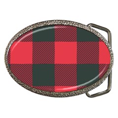 Canadian Lumberjack Red And Black Plaid Canada Belt Buckles by snek