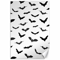 Bats Pattern Canvas 24  X 36  by Sobalvarro