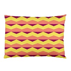 Background Colorful Chevron Pillow Case (two Sides) by HermanTelo