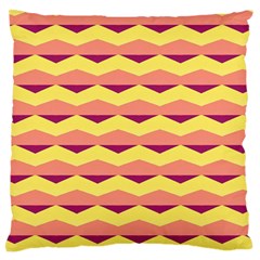 Background Colorful Chevron Large Flano Cushion Case (one Side)