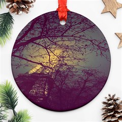 Tour Eiffel Paris Paysage Ornament (round) by kcreatif