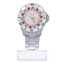 Orchidées Fleurs Abstrait Plastic Nurses Watch by kcreatif