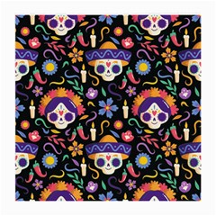 Dia De Los Muertos Medium Glasses Cloth (2 Sides) by Sobalvarro