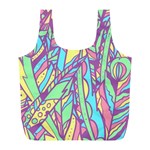 Feathers Pattern Full Print Recycle Bag (L) Front