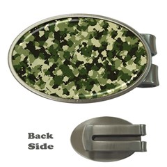 Dark Green Camouflage Army Money Clips (oval)  by McCallaCoultureArmyShop