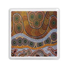 Aboriginal Traditional Pattern Memory Card Reader (square) by Sapixe