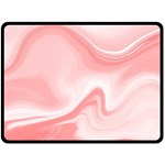 PINK MARBLE PRINT Double Sided Fleece Blanket (Large)  80 x60  Blanket Front