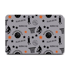 Slam Dunk Basketball Gray Small Doormat  by mccallacoulturesports