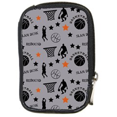 Slam Dunk Basketball Gray Compact Camera Leather Case by mccallacoulturesports