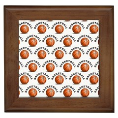 Orange Basketballs Framed Tile by mccallacoulturesports