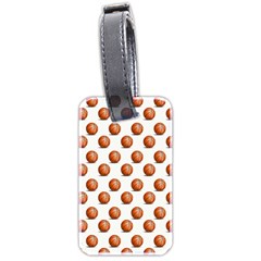 Orange Basketballs Luggage Tag (two Sides) by mccallacoulturesports