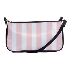 Pastel Pink Stripes Shoulder Clutch Bag by mccallacoulture