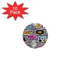 Disco Theme 1  Mini Buttons (10 Pack)  by designsbymallika