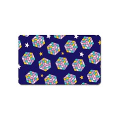 Cube Pattern Magnet (name Card) by designsbymallika