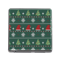 Beautiful Knitted Christmas Pattern Memory Card Reader (square 5 Slot) by Vaneshart