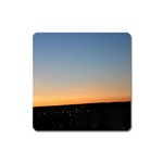 Photo Coucher du soleil Bleu/Orange Square Magnet Front