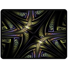 Fractal Texture Pattern Fleece Blanket (large) 