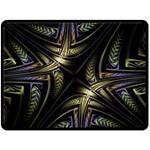 Fractal Texture Pattern Fleece Blanket (Large)  80 x60  Blanket Front