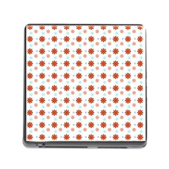 Background Flowers Multicolor Memory Card Reader (square 5 Slot) by HermanTelo