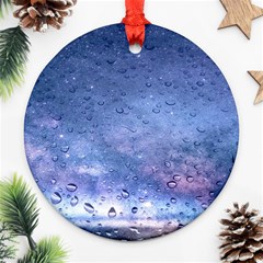 Gouttes D eau Galaxy Ornament (round) by kcreatif