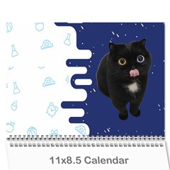 Black Cat 2025 Cal Wall Calendar 11 X 8 5 (12-months) by vkasecom