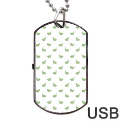 Iguana Sketchy Cartoon Style Drawing Pattern 2 Dog Tag Usb Flash (one Side) by dflcprintsclothing