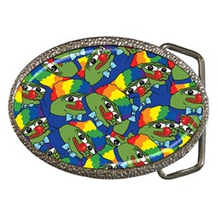 Clown World Pepe The Frog Honkhonk Meme Kekistan Funny Pattern Blue  Belt Buckles by snek