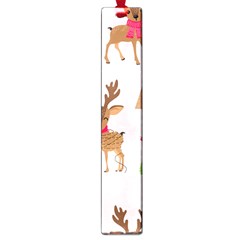 Christmas Seamless Pattern With Reindeer Large Book Marks by Vaneshart