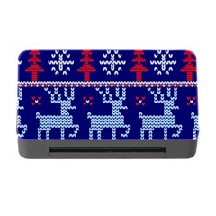 Knitted Christmas Pattern Memory Card Reader With Cf by Vaneshart