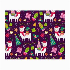 Colorful Funny Christmas Pattern Small Glasses Cloth by Vaneshart