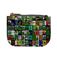 Pepe The Frog Memes Of 2019 Picture Patchwork Pattern Mini Coin Purse by snek