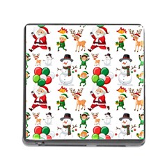 Seamless Pattern Christmas Memory Card Reader (square 5 Slot) by Vaneshart