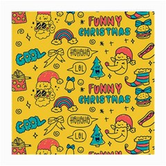 Colorful Funny Christmas Pattern Cool Ho Ho Ho Lol Medium Glasses Cloth by Vaneshart