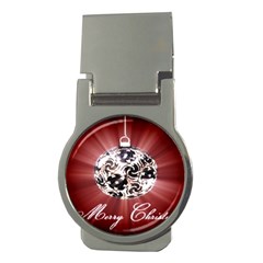 Merry Christmas Ornamental Money Clips (round)  by christmastore