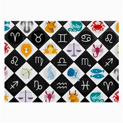 Zodiac Astrology Horoscope Large Glasses Cloth (2 Sides) by HermanTelo