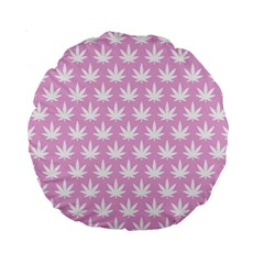 Kawaii Cannabis  Standard 15  Premium Round Cushions by thethiiird