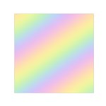 Pastel Goth Rainbow  Small Satin Scarf (Square) Front