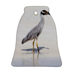 Beach Heron Bird Bell Ornament (two Sides) by TheLazyPineapple