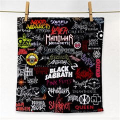 Metal Bands College Face Towel by Sudhe