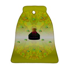 Birds And Sunshine With A Big Bottle Peace And Love Bell Ornament (two Sides) by pepitasart