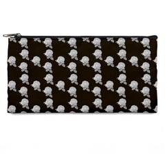 White Rose In Brown Pencil Cases by snowwhitegirl