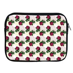 Doily Rose Pattern White Apple Ipad 2/3/4 Zipper Cases by snowwhitegirl