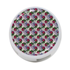 Doily Rose Pattern Blue 4-port Usb Hub (one Side) by snowwhitegirl