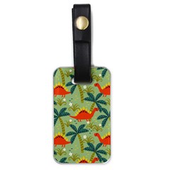 Cute Colorful Dinosaur Seamless Pattern Luggage Tag (one Side) by Vaneshart