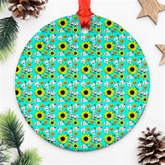 Hawaii Ghost Aqua Ornament (round) by snowwhitegirl