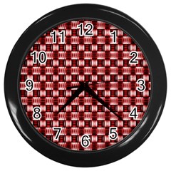 Red Kalider Wall Clock (black) by Sparkle